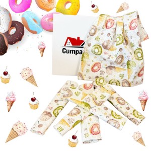 Set de 6 Prosoape Waffle, 30x50cm, pentru Bucatarie, Bumbac 100% Gofre, Atelier CumparaMisim, Alb, Multicolor, gogosi, inghetata Set de 6 Prosoape Waffle, 30x50cm, pentru Bucatarie, Bumbac 100% Gofre, Atelier CumparaMisim, Alb, Multicolor, gogosi, inghetata