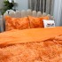 Lenjerie pat super pufoasa, COCOLINO Fluffy,  4 piese, Portocaliu degrade [5]