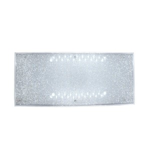 Panou LED RFAN, Dreptunghilar Textura Cristale, Lumina Rece 6000K, 40W, 50 x 23 cm, Plafoniera LED Aplicat