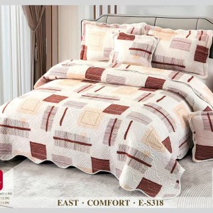 Cuvertură Pat Dublu, 5 Piese, Bumbac 100% Imprimat – Calitate Premium, Exact ca în Poză, cu Imprimeu Durabil, Crem, Maro, forme geometrice Cuvertură Pat Dublu, 5 Piese, Bumbac 100% Imprimat – Calitate Premium, Exact ca în Poză, cu Imprimeu Durabil, Crem, Maro, forme geometrice