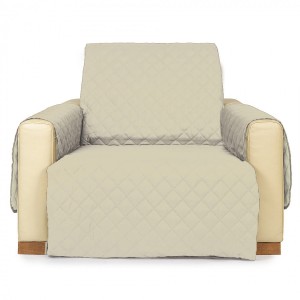 Cuvertura matlasata fotoliu, crem