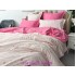 Lenjerie pat dublu,  FINET, 6 piese, Roz, inimioare [4]