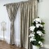 Set 2 Draperii Catifea Asama cu insertii aurii - 2m latime x 2.50m inaltime x Tiv lat, Grej - V3 [3]