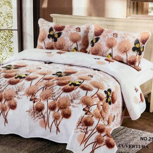 Cuvertură Pat Dublu, 3 Piese, Bumbac 100% Imprimat – Calitate Premium, cu Imprimeu Durabil, cod CSA-CV41 Cuvertură Pat Dublu, 3 Piese, Bumbac 100% Imprimat – Calitate Premium, cu Imprimeu Durabil, cod CSA-CV41