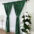 Draperie Catifea Asama cu insertii aurii, 140cm latime x 260cm înălțime, cu TIV LAT, Verde Smarald - V12 [4]