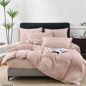 Lenjerie de Pat Dublu din Bumbac Tricotat - Set Premium 4 Piese cu Cearșaf Elastic și Imprimeu Satinat pentru Confort și Eleganță, Roz pudra Lenjerie de Pat Dublu din Bumbac Tricotat - Set Premium 4 Piese cu Cearșaf Elastic și Imprimeu Satinat pentru Confort și Eleganță, Roz pudra