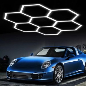 HoneyComb LED RFAN, 7 X Hexagon, Lumina Rece, 6500K, 240W