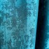 Set 2 Draperii VENTI V1 din Jacquard model Nisip - 100cm inaltime x 250cm inaltime , Rejansa pt. bara , TURQUOISE [6]