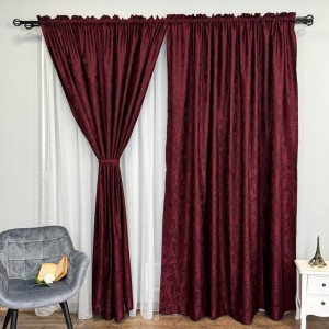 Draperie din Jacquard model Nisip, 140cm latime x 260cm înălțime, cu TIV LAT, VISINIU