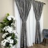 Set 4 bucati Draperie VENTI V2 din Jacquard model Nisip, GRI INCHIS, 1.4m latime x 220cm inaltime, cu rejansa pantru sina [8]