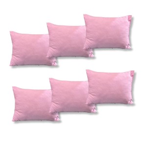 Set 6 perne dreptunghiulare 50x70cm Emboss (4+2 GRATIS), Fabricate in Romania, model cu linii, roz