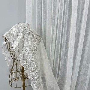 Perdea Maya din IN Brodat - 600cm x 240cm, Tiv lat, Ivoire