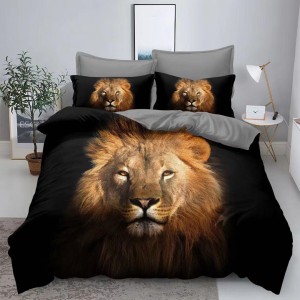 Lenjerie pat dublu,  FINET, 6 piese, IDENTICA CU POZA, Maro, leu