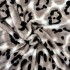 Patura pufoasa cocolino 200x230cm, 240g/mp, Gri, animal print [3]