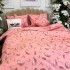 Lenjerie de Pat Dublu, Bumbac Ranforce, 6 piese, Croită cu Grija in Atelierul Cumparamisim - Lux Suprem, Rafinament Desăvârșit, Confort Regal, Roz, pepene  [5]