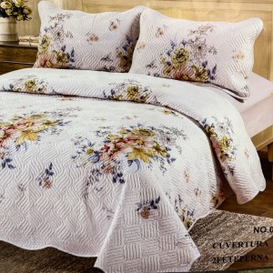 Cuvertură Pat Dublu, 3 Piese, Bumbac 100% Imprimat – Calitate Premium, cu Imprimeu Durabil, cod CSA-CV37