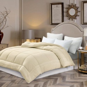 SET Pilota 200x220cm + 2 perne 50x70cm crem, Fabricate in Romania