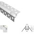 Profil LED Incastrat, Colt Exterior, Lungime 2m, Aluminiu [3]