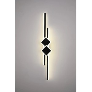 Aplica LED RFAN, Model R9123/900, 3 Tipuri De Lumina, 48W, Negru