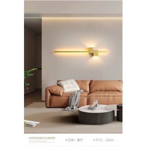 Aplica LED RFAN, Model B118, 3 Tipuri De Lumina, 38W - Gold
