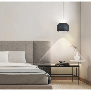 Pendul LED RFAN, Model D20900, Lumina Neutra, Inaltime Reglabila, 7W, Gri