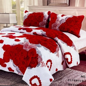 Cuvertură Pat Dublu, 3 Piese, Bumbac 100% Imprimat – Calitate Premium, cu Imprimeu Durabil, cod CSA-CV34 Cuvertură Pat Dublu, 3 Piese, Bumbac 100% Imprimat – Calitate Premium, cu Imprimeu Durabil, cod CSA-CV34