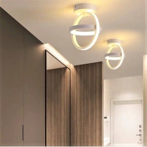 Lustra LED RFAN, Model D200WH, 3 Tipuri De Lumina, 40W, Alb