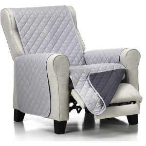 Cuvertura matlasata fotoliu, gri deschis