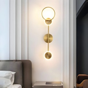 Aplica LED RFAN, Model B230728, Lumina Neutra, 13W, Auriu