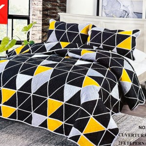 Cuvertură Pat Dublu, 3 Piese, Bumbac 100% Imprimat – Calitate Premium, cu Imprimeu Durabil, cod CSA-CV33 Cuvertură Pat Dublu, 3 Piese, Bumbac 100% Imprimat – Calitate Premium, cu Imprimeu Durabil, cod CSA-CV33