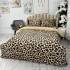 Lenjerie pat dublu, Super Pufoasa COCOLINO cu BLANITA, 4 piese, Bej-Maro, animal print [2]