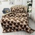 Lenjerie pat dublu, Super Pufoasa COCOLINO cu BLANITA, 4 piese, Maro, frunze de toamna [7]