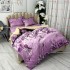 Lenjerie pat dublu, Super Pufoasa COCOLINO cu BLANITA, 4 piese, Mov, flori [3]