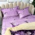 Lenjerie pat dublu, Super Pufoasa COCOLINO cu BLANITA, 4 piese, Mov, flori [7]
