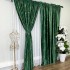 Draperie Catifea Asama cu insertii aurii, 140cm latime x 260cm înălțime, cu TIV LAT, Verde Smarald - V12 [5]