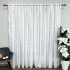 Perdea Floris din Voal Brodat - 600cm x 245cm, Rejansa pt. bara ,  Alb [4]