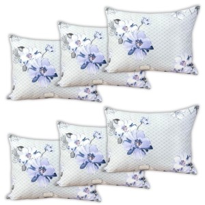 Set 6 perne dreptunghiulare 50x70cm Emboss (4+2 GRATIS), Fabricate in Romania, model cu flori
