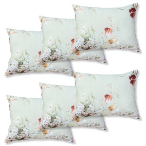 Set 6 perne dreptunghiulare 50x70cm Emboss (4+2 GRATIS), Fabricate in Romania, model cu flori