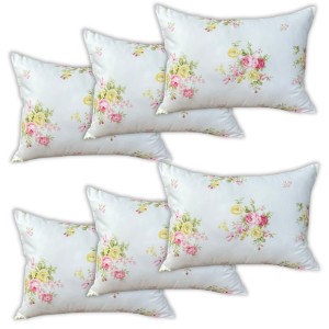 Set 6 perne dreptunghiulare 50x70cm Emboss (4+2 GRATIS), Fabricate in Romania, model cu flori