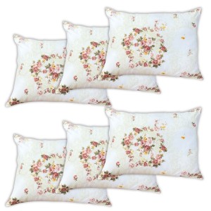 Set 6 perne dreptunghiulare 50x70cm Emboss (4+2 GRATIS), Fabricate in Romania, model cu flori
