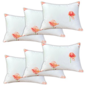 Set 6 perne dreptunghiulare 50x70cm Emboss (4+2 GRATIS), Fabricate in Romania, model cu flori