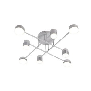Lustra LED RFAN, Model R9031-8, Cu Telecomanda, 3 Tipuri De Lumina, Intensitate Reglabila, 96W, Alb