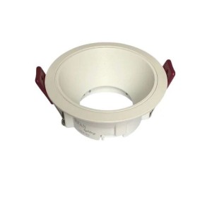 Rama Simpla, Pentru Spot Incastrat GU10, Rotunda, Alb