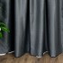 Set 2 Draperii Blackout CLASS Satinata cu fir fin de sclipici - 2m latime x 2.45m inaltime x Tiv lat, Gri inchis - CR07 [5]