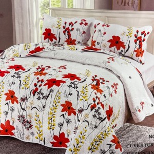 Cuvertură Pat Dublu, 3 Piese, Bumbac 100% Imprimat – Calitate Premium, cu Imprimeu Durabil, cod CSA-CV20 Cuvertură Pat Dublu, 3 Piese, Bumbac 100% Imprimat – Calitate Premium, cu Imprimeu Durabil, cod CSA-CV20