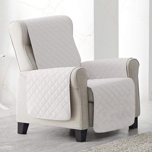 Cuvertura matlasata fotoliu, alb