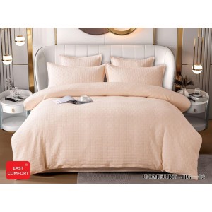 Lenjerie de Pat Dublu din Bumbac Tricotat - Set Premium 6 Piese cu Cearșaf Elastic și Imprimeu Satinat pentru Confort și Eleganță, Somon Lenjerie de Pat Dublu din Bumbac Tricotat - Set Premium 6 Piese cu Cearșaf Elastic și Imprimeu Satinat pentru Confort și Eleganță, Somon