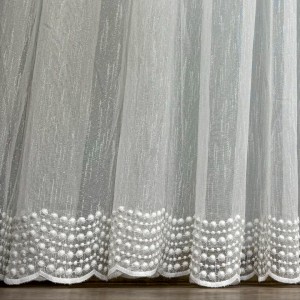 Perdea Ariel din IN Brodat - 600cm x 238cm, Tiv lat, Ivoire