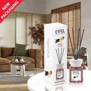 Eyfel odorizant de camera cu bete 120ml, Vanilla (Vanilie)