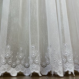 Perdea Alina din IN Brodat - 6m latime  x 2.40m inaltime x tiv lat, Alb